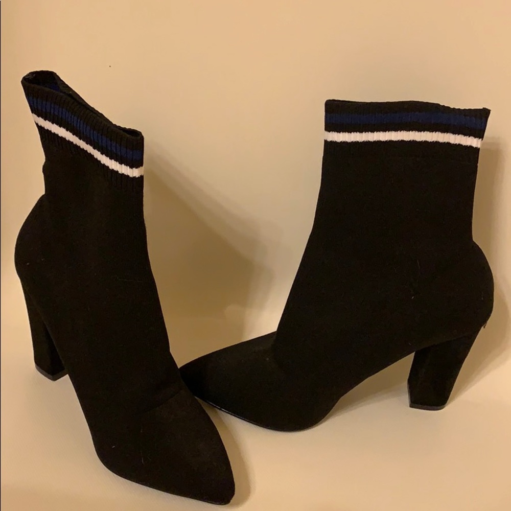 Black sock boots
